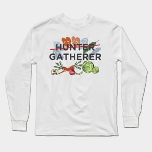 Hunter Last Name Family Vegan Veganism Joke Pun Long Sleeve T-Shirt